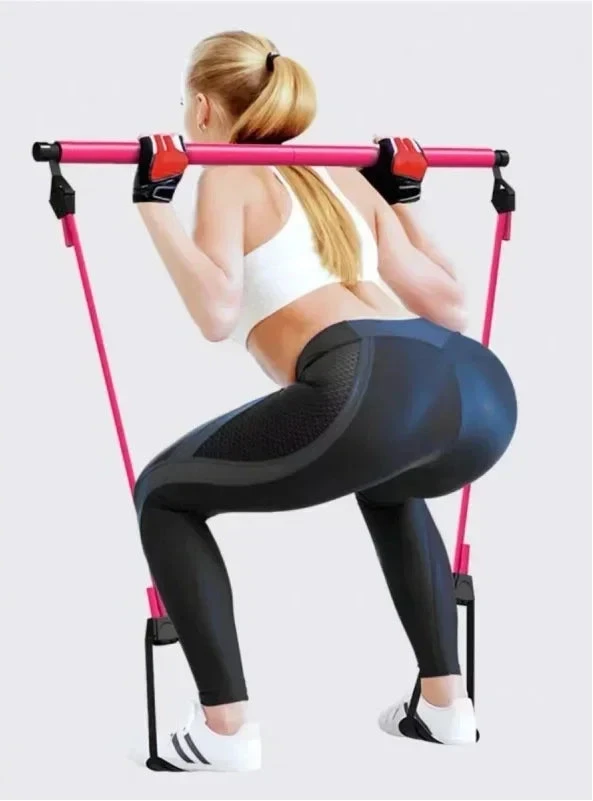 Portable Pilates Bar and Resistance Band