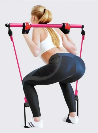 Portable Pilates Bar and Resistance Band