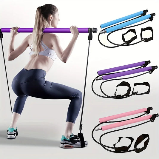 Portable Pilates Bar and Resistance Band